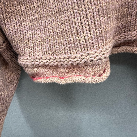 Free People Lemonade Stand Textured Vneck Sweater Size M Bohemian - Picture 8 of 15